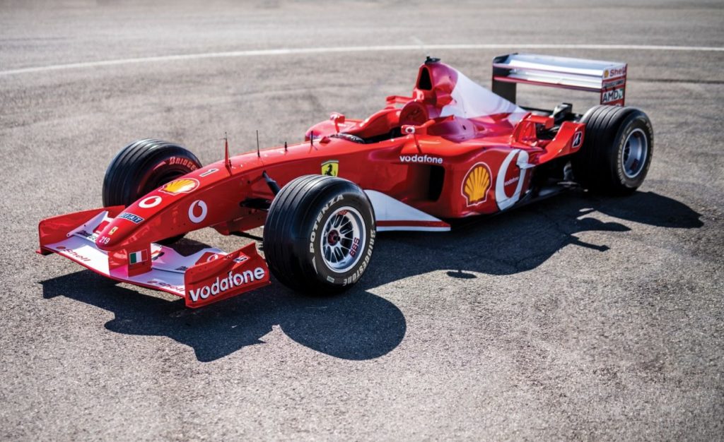 F1 | La F2002 di Schumi venduta all'asta ad Abu Dhabi a 5.900.000 dollari