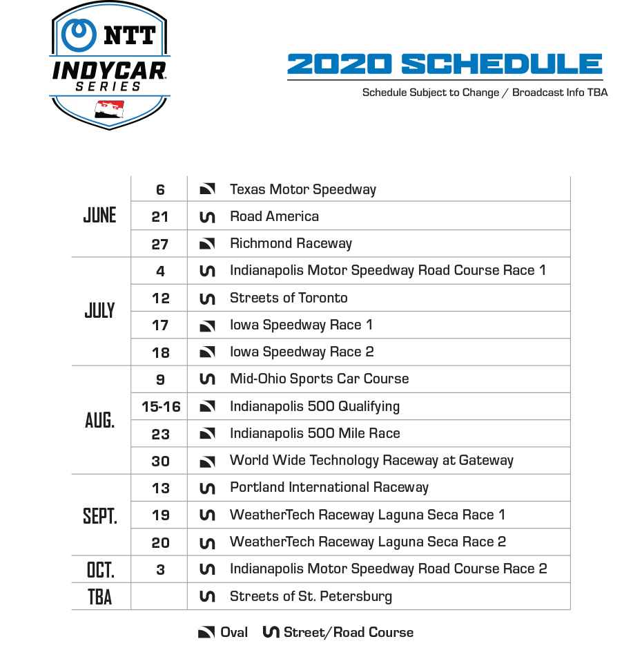 Indycar | Cancellato il weekend di Detroit, aggiunti nuovi double-headers Indycar | Cancellato il weekend di Detroit, aggiunti nuovi double-headers