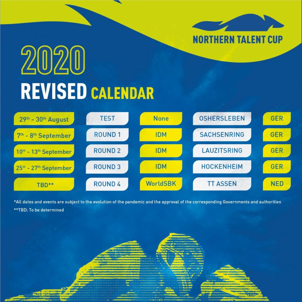 Northern Talent Cup | Pubblicato il nuovo calendario 2020 Northern Talent Cup | Pubblicato il nuovo calendario 2020