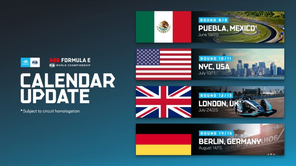 Formula E | Svelato il calendario definitivo della stagione 2021 Formula E | Svelato il calendario definitivo della stagione 2021