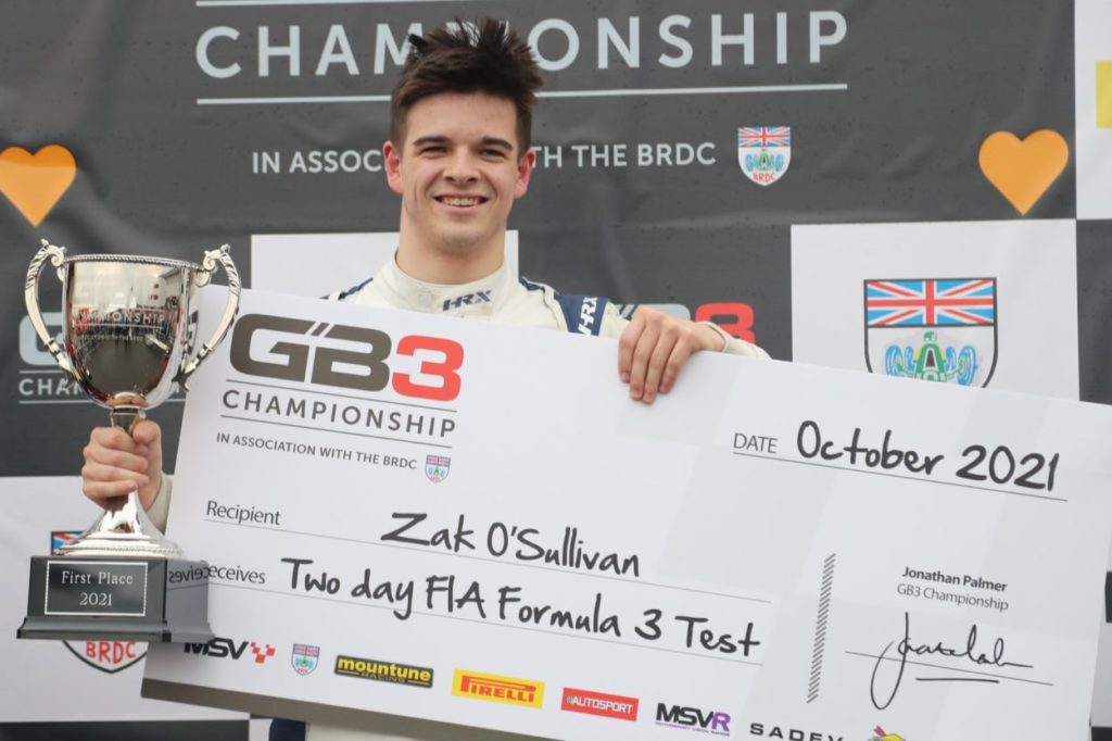 F3 | Zak O'Sullivan disputerà i test di Valencia con la Carlin | P300.it