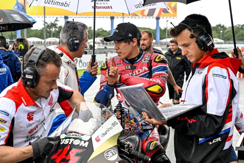 MotoGP | GP Thailandia 2022, Nagashima (Honda LCR): "Oggi era la mia prima volta alla guida di una MotoGP in condizioni di bagnato"