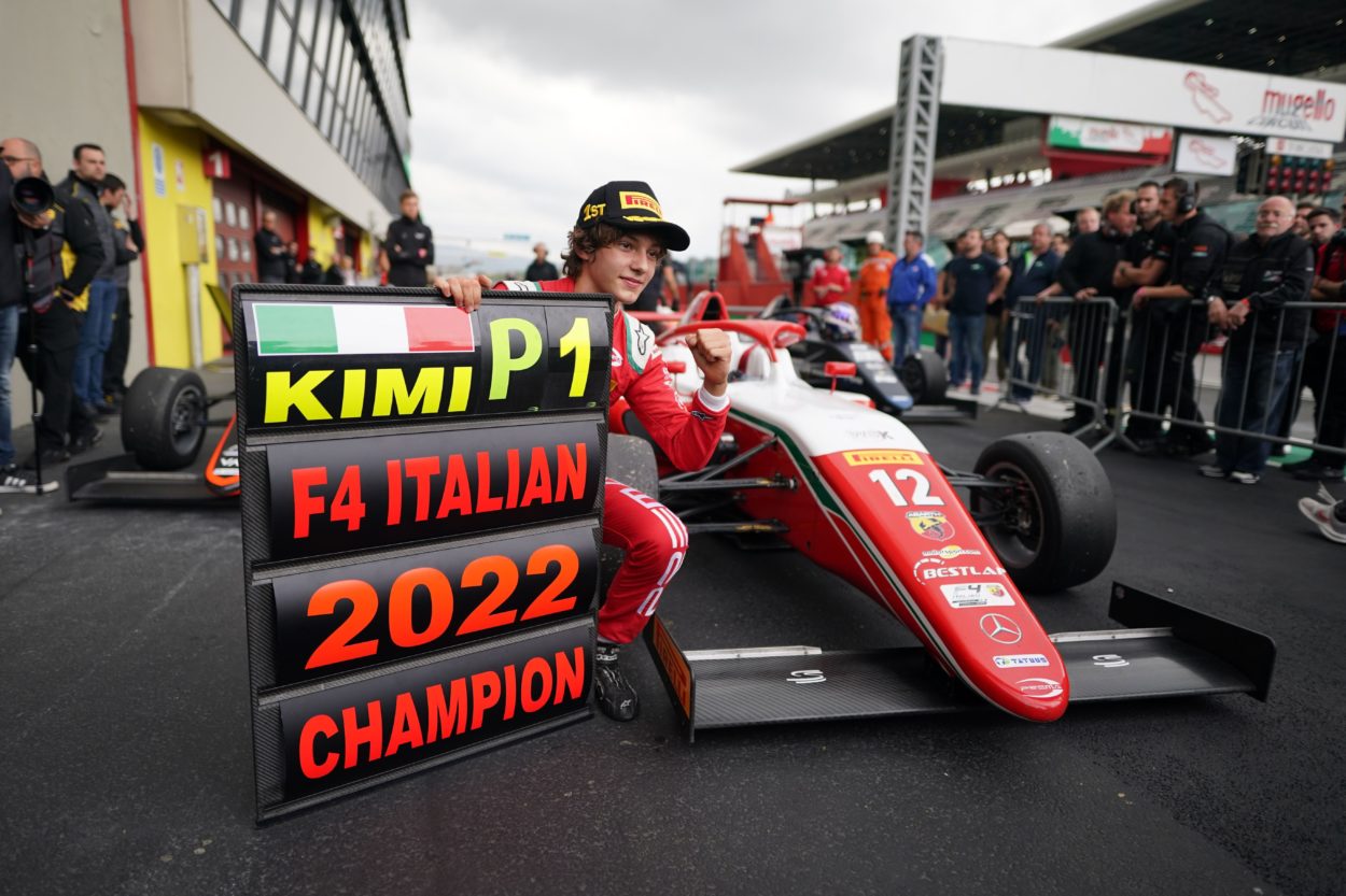F4 Italia | Mugello 2022: Andrea Kimi Antonelli vince gara-1 e si laurea campione