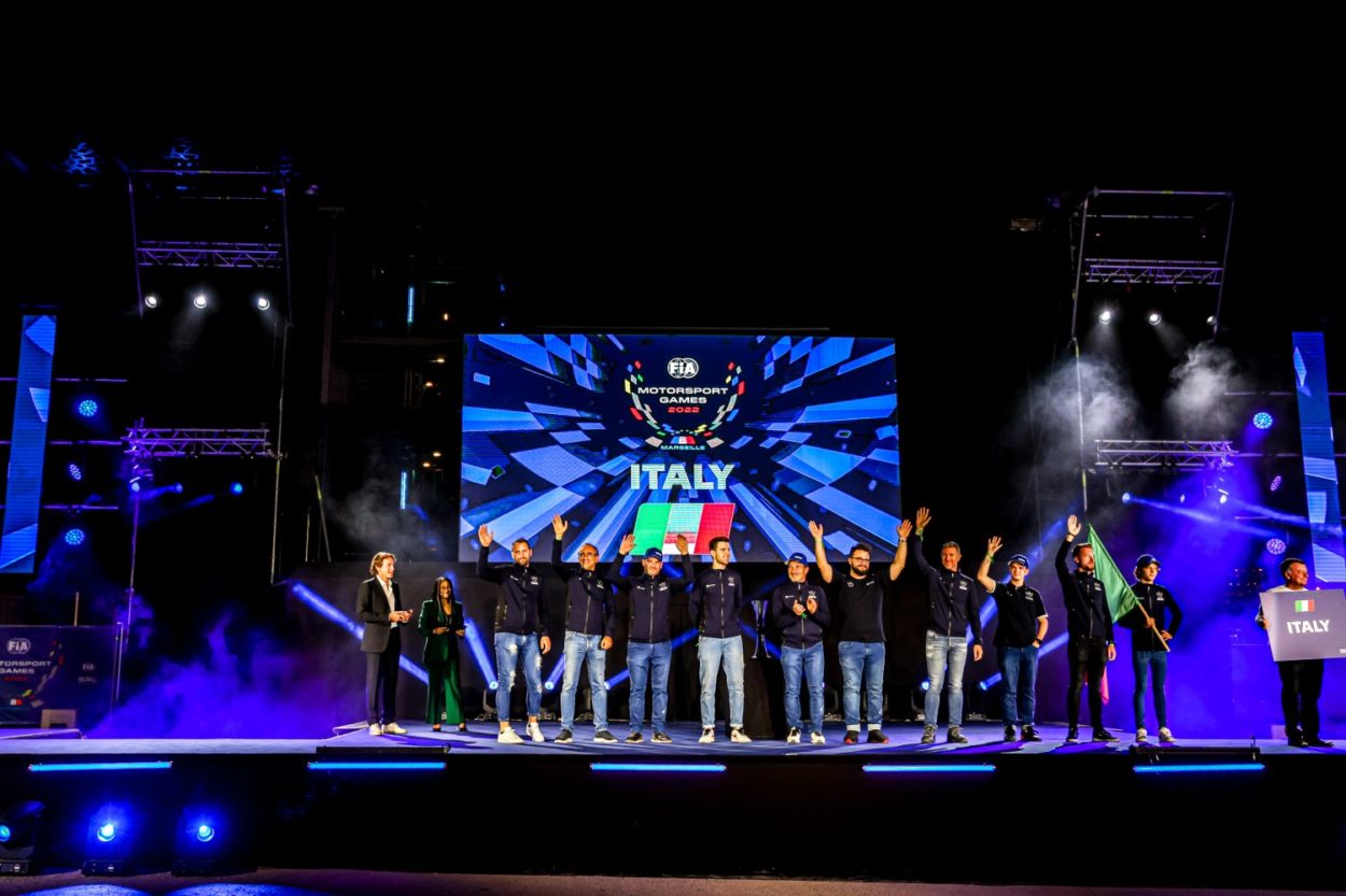 FIA Motorsport Games 2022: con tre ori e un argento, l'Italia vince il medagliere
