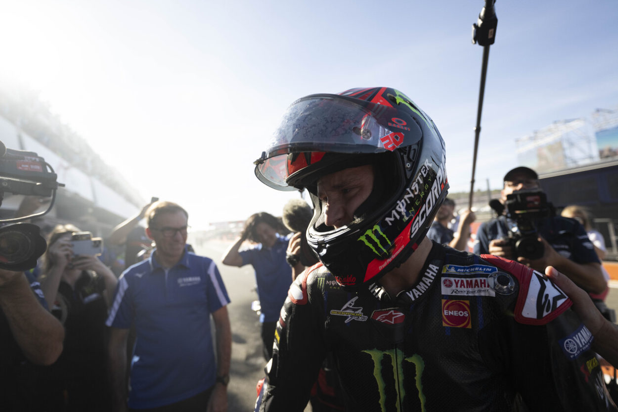 MotoGP | GP Comunità Valenciana 2022, Quartararo (Yamaha Monster): "Il lato sinistro della gomma anteriore è diventato soffice, lì ho perso la gara"