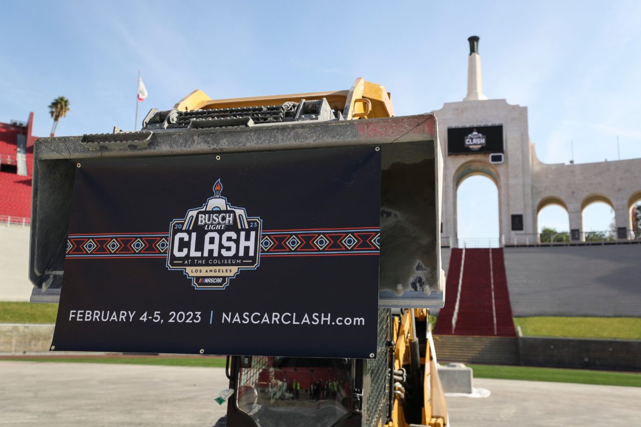 NASCAR LA Coliseum Busch Clash 2023 lavori